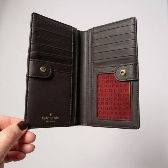 Kate Spade New York Laurel Way Small Dally Tote &  Stacy Wallet in Deep Plum - Picture 11 of 12